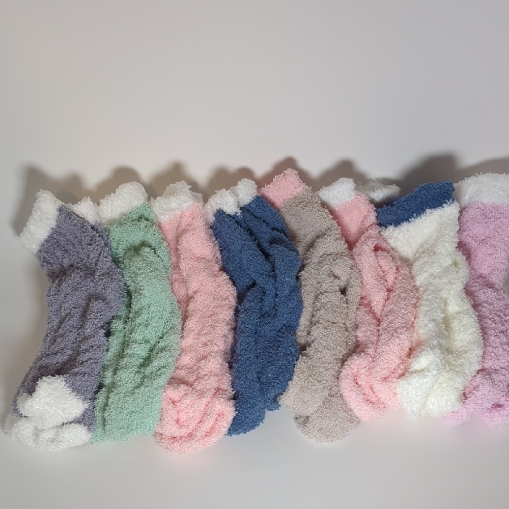 8 Pair Kids NEW Super Soft Fuzzy Socks Set